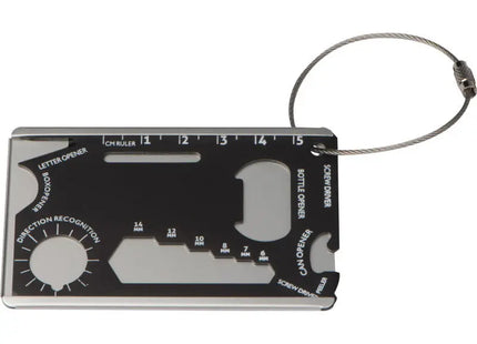 Survival Kofferanhänger aus Aluminium in Schwarz - Robust & Stilvoll für Reisen TK Gruppe® Grosshandel 