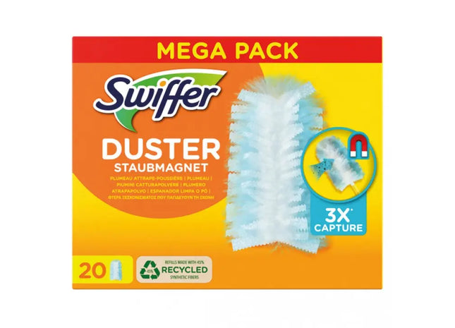 Swiffer Staubfänger-Nachfüllset: 20 Ersatz-Vliestücher für Staubentfernung TK Gruppe® Grosshandel 