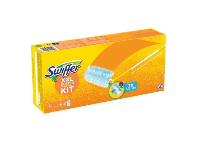 Swiffer Staubmagnet XXL Starterset + 2 Tücher – Großflächige Reinigung TK Gruppe® Grosshandel 