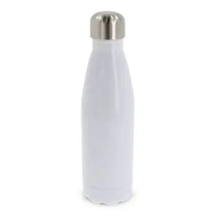 Swing Sublimation Trinkflasche, 500ml - Weiß mit Silberakzenten TK Gruppe® Grosshandel 