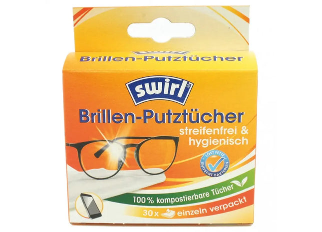 Swirl Optik-Reinigungstücher, 30 Stück – Streifenfreier Glanz für Brillen TK Gruppe® Grosshandel 
