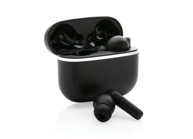 Swiss Peak 2.0 TWS In-Ear Kopfhörer aus recyceltem RCS-Kunststoff - Schwarz TK Gruppe® Grosshandel 