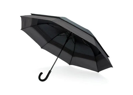Swiss Peak AWARE™ 23 bis 27 Erweiterbarer Regenschirm - Schwarz, Flexibel und Stilvoll TK Gruppe® Grosshandel 