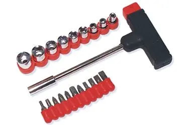 T-GRIFF SCHRAUBENDREHERSATZ ;Profi T-Griff Schraubenzieher Set: Ergonomisches Werkzeug-Kit mit Ratsche, Phillips, Torx und Inbus - 30-teiliges Schraubendreherset in Tragetasch TK Gruppe® Grosshandel 