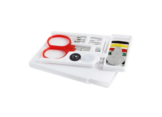 TAILOR Reise-Nähset in Weiß - Praktisches Mini-Schneider-Kit für unterwegs TK Gruppe® Grosshandel 