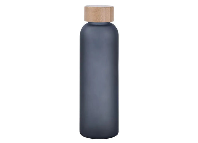 TAKE FROSTY Schwarze Glasflasche - Modern & Minimalistisch für Unterwegs TK Gruppe® Grosshandel 