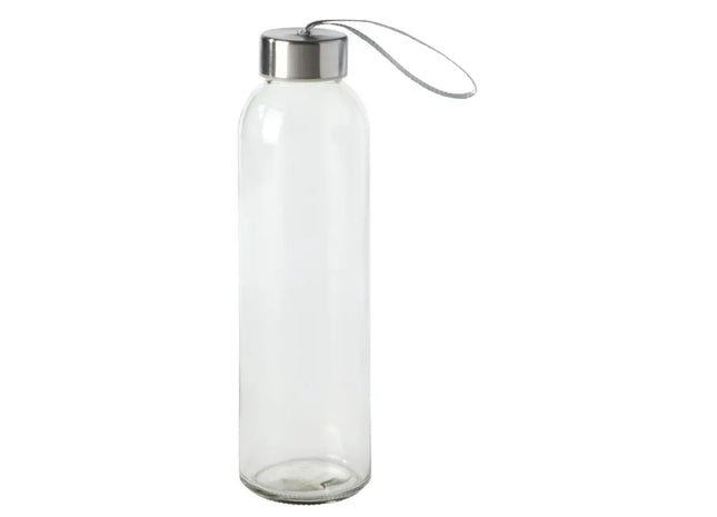 TAKE SMART Transparente Glas-Trinkflasche - Klar und Stilvoll TK Gruppe® Grosshandel 