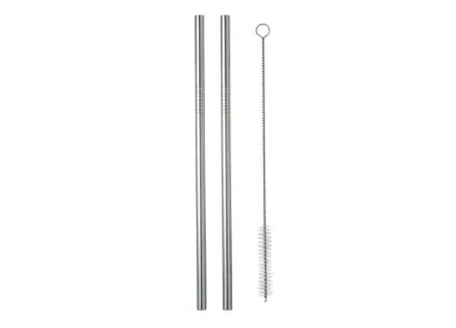 TAMPA Edelstahl-Strohhalm in Silber: Elegant & Ökologisch TK Gruppe® Grosshandel 