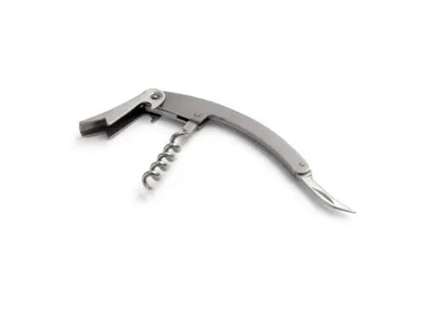 TANAT Metallkorkenzieher - Elegant in Satinsilber für Weinliebhaber TK Gruppe® Grosshandel 