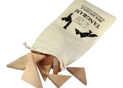 TANGRAM Holz-Puzzle, Fördert Kreativität & Problemlösung, Natürlich TK Gruppe® Grosshandel 