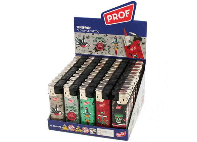 TATOO Turbo Feuerzeug mit Schiebedeckel, 5 Tattoo-Designs TK Gruppe® Grosshandel 