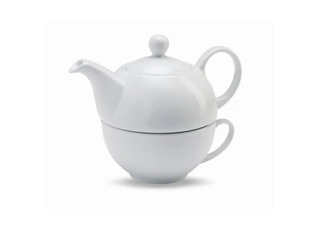 TEA TIME Tee-Set 400ml in Weiß - Modernes Design für Teegenuss TK Gruppe® Grosshandel 