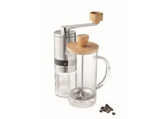 TERA Kaffeebereiter-Set in Mattsilber: Elegante Kaffeekultur TK Gruppe® Grosshandel 