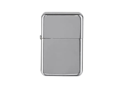 TOM Gasfeuerzeug EB-062 - Gebürstetes Chrom - Stilvolles, nachfüllbares Feuerzeug für anspruchsvolle Raucher TK Gruppe® Grosshandel 