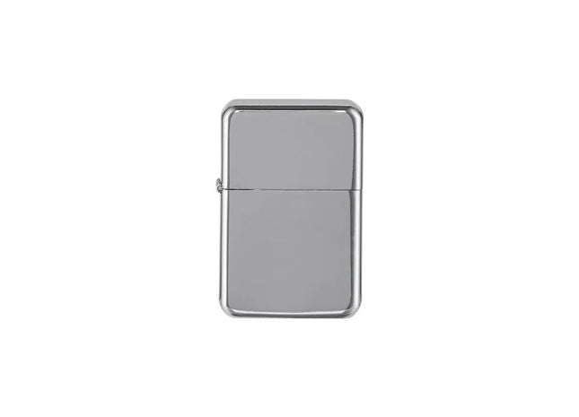TOM Gasfeuerzeug EB-062 - Gebürstetes Chrom - Stilvolles, nachfüllbares Feuerzeug für anspruchsvolle Raucher TK Gruppe® Grosshandel 