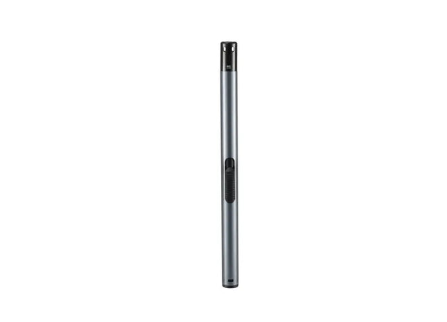 TOM Stabfeuerzeug BB-333 – Metallic Grau, Nachfüllbar, Vielseitig für Grill & Kerzen TK Gruppe® Grosshandel 