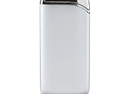 TOM Turbo-Feuerzeug EB-052 - Hochleistungsmetall mit metallischem Silber-Finish - Starker Turboflamme für einfaches Zünden TK Gruppe® Grosshandel 