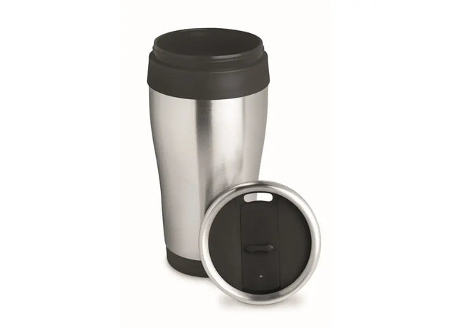 TRAM Edelstahl Trinkbecher 455 ml – Robuster Becher in Schwarz TK Gruppe® Grosshandel 