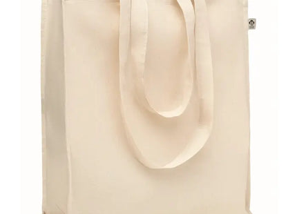 TRAPANI Beige Einkaufstasche aus Bio-Baumwolle, Öko-Stilvoll & Praktisch TK Gruppe® Grosshandel 