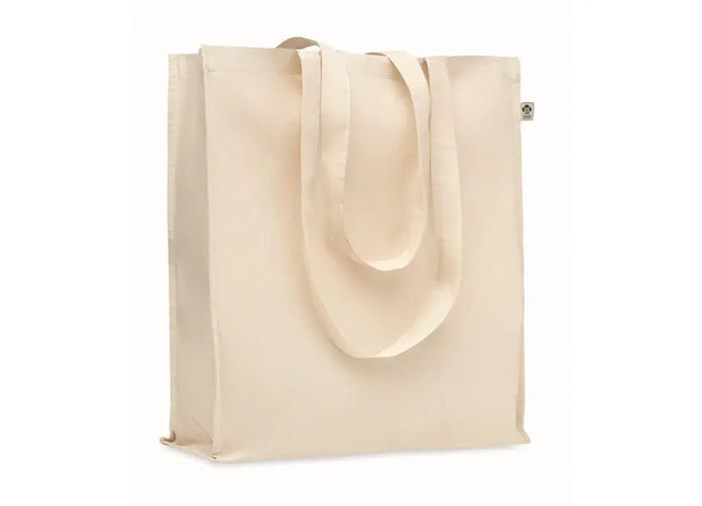 TRAPANI Beige Einkaufstasche aus Bio-Baumwolle, Öko-Stilvoll & Praktisch TK Gruppe® Grosshandel 