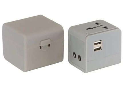 TRAVEL MATE Reiseadapter in Grau – Universal, Robust & Effizient TK Gruppe® Grosshandel 