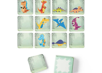 TRICERATOPS Gedächtnisspiel in Hellgrün - 20 Teile zur Förderung der Merkfähigkeit TK Gruppe® Grosshandel 