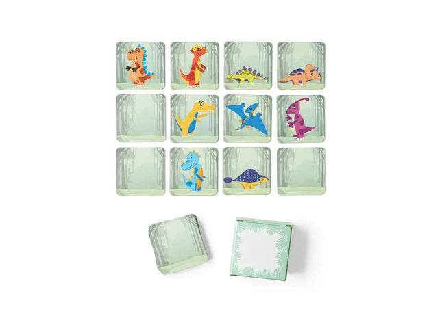 TRICERATOPS Gedächtnisspiel in Hellgrün - 20 Teile zur Förderung der Merkfähigkeit TK Gruppe® Grosshandel 