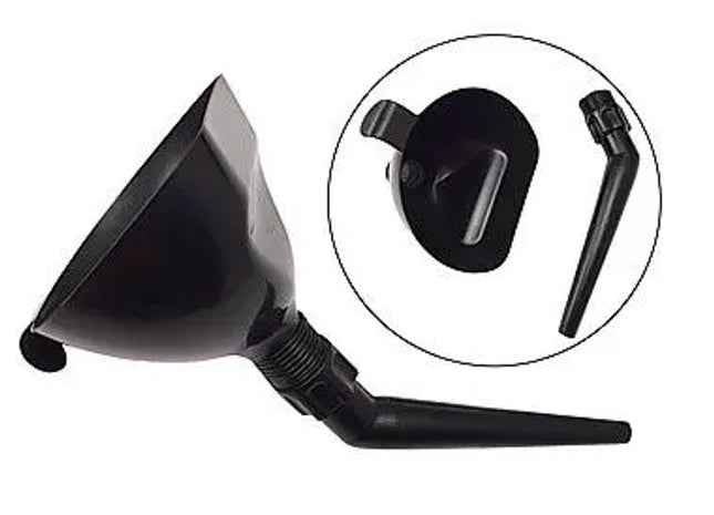 TRICHTER MIT FLITER SCHRAG : Neigungstrichter mit Sieb - Schräger Trichter mit geneigtem Filter für Effiziente Filtration TK Gruppe® Grosshandel 