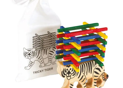 TRICKY TIGER Geschicklichkeitsspiel, Beige, Herausfordernd & Unterhaltsam TK Gruppe® Grosshandel 