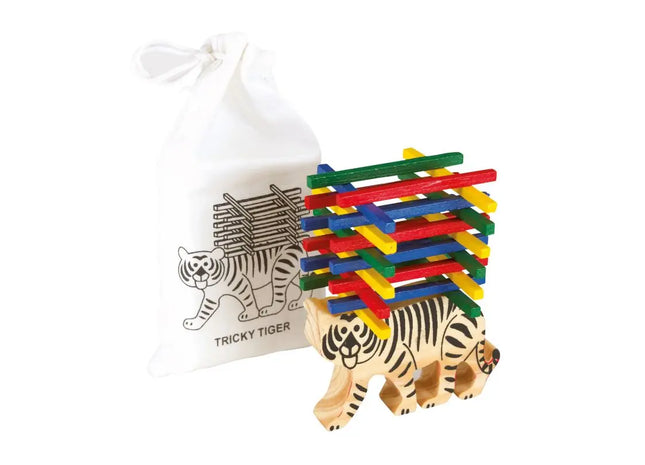 TRICKY TIGER Geschicklichkeitsspiel, Beige, Herausfordernd & Unterhaltsam TK Gruppe® Grosshandel 