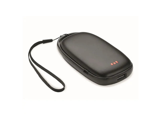 TRICPOWER Handwärmer & Powerbank 4000 mAh in Schwarz – Dualfunktion TK Gruppe® Grosshandel 