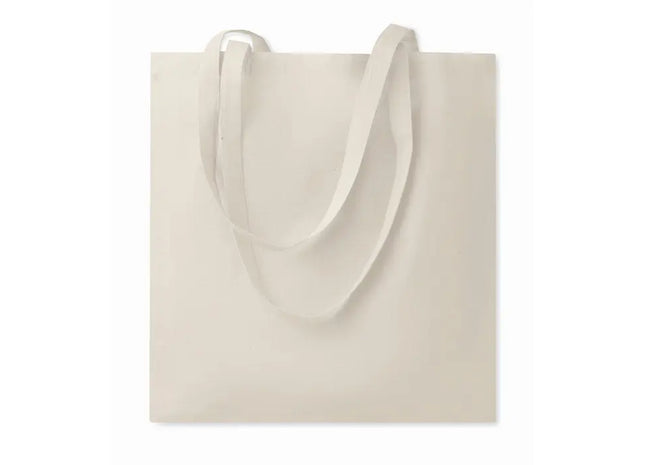 TURA Beige Bio-Baumwoll-Einkaufstasche, Umweltfreundlich & Stilvoll TK Gruppe® Grosshandel 