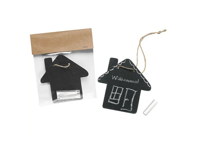 Tafel Heim mit Kreide und Schnur - in Schwarz für kreative Notizen und Dekorationen TK Gruppe® Grosshandel 