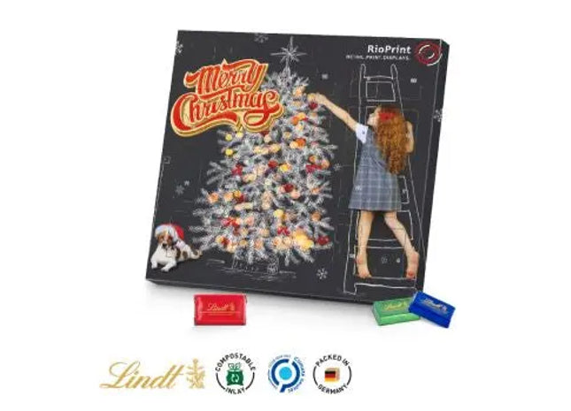 Täfelchen Adventskalender Lindt - Edler Schokoladengenuss TK Gruppe® Grosshandel 