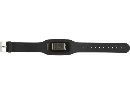 Tahir Schrittzähler mit Komfort-Silikonarmband in Schwarz TK Gruppe® Grosshandel 