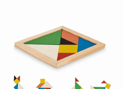 Tangram-Puzzle Holz TANGRAM - Holz: Kreatives Legespiel für knifflige Denkaufgaben TK Gruppe® Grosshandel 