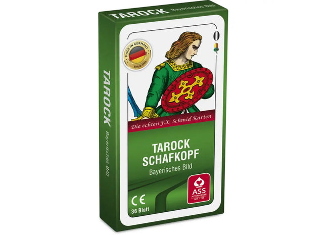 Schafkopf/Tarock Karten, 36 Blatt in Faltschachtel - Traditionelles Kartenspiel Erlebnis TK Gruppe® Grosshandel 