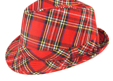 Tartan-Trilby-Hut für Erwachsene, 27 cm | Tartan-Modehut TK Gruppe® Grosshandel 