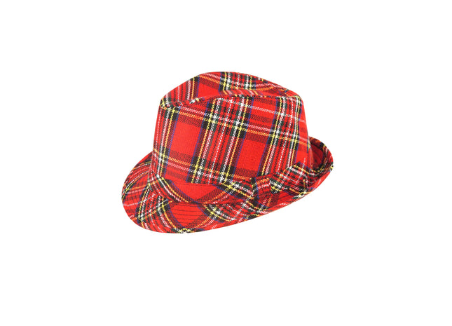 Tartan-Trilby-Hut für Erwachsene, 27 cm | Tartan-Modehut TK Gruppe® Grosshandel 