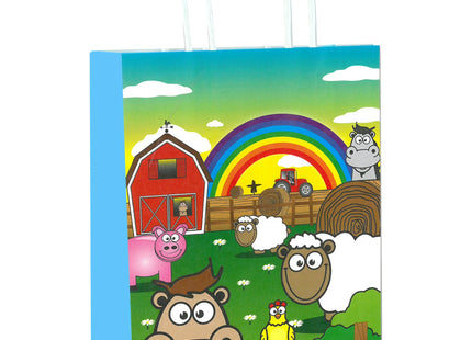 Tasche mit Griff, Bauernhof-Design, 14x21x7 cm, Kindergeschenk, Tier-Motiv TK Gruppe® Grosshandel 