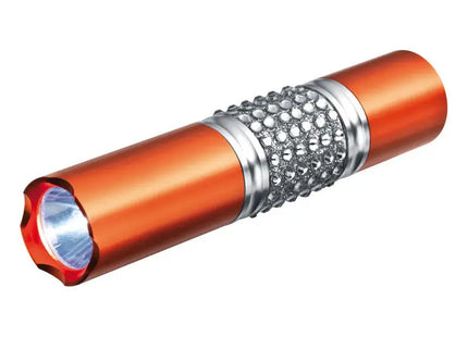 Taschenlampe Waterbury - orange Kompakte, leistungsstarke LED-Lampe für Outdoor-Abenteuer TK Gruppe® Grosshandel 