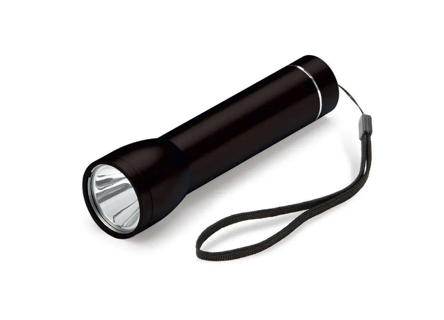 Taschenlampe mit Powerbank 2200mAh - Schwarz Vielseitiges Gerät für Beleuchtung und Aufladen unterwegs TK Gruppe® Grosshandel 