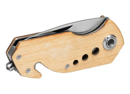 Taschenmesser BAMBOO HIT - Braun Stilvolles und vielseitiges Klappmesser für Outdoor und Alltag TK Gruppe® Grosshandel 