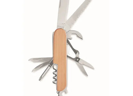 Taschenmesser Bambus LUCY LUX: Holzgriff, Vielseitig, Stilvoll für Alltag und Outdoor TK Gruppe® Grosshandel 