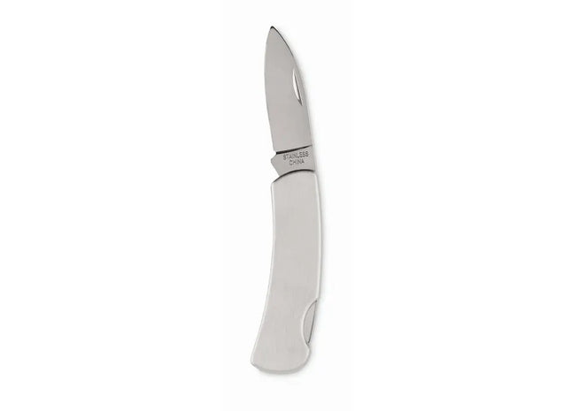 Taschenmesser Edelstahl MONSON - Mattsilber Robustes und vielseitiges Klappmesser für den täglichen Gebrauch TK Gruppe® Grosshandel 