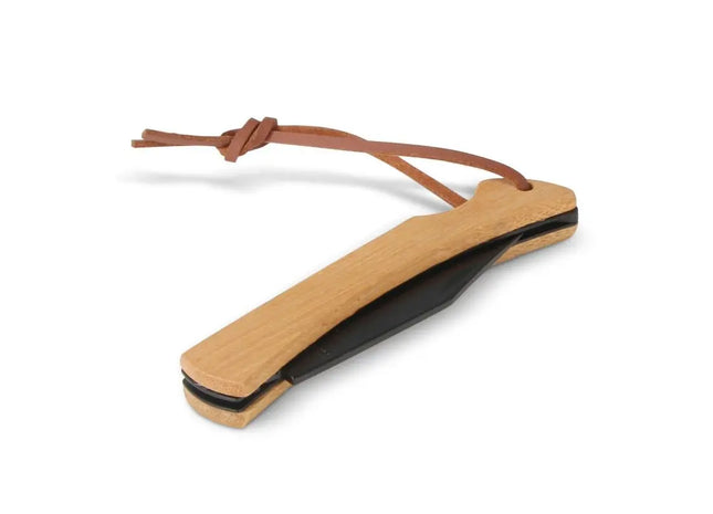 Taschenmesser aus Bambus - Schwarz Stilvolles und robustes Klappmesser für vielseitige Anwendungen TK Gruppe® Grosshandel 