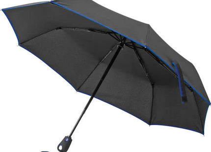 Taschenschirm aus Pongee mit Fiberglas Gestänge in Blau - Stilvoller Schutz bei unerwartetem Regen TK Gruppe® Grosshandel 