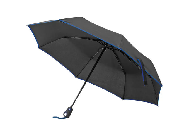 Taschenschirm aus Pongee mit Fiberglas Gestänge in Blau - Stilvoller Schutz bei unerwartetem Regen TK Gruppe® Grosshandel 