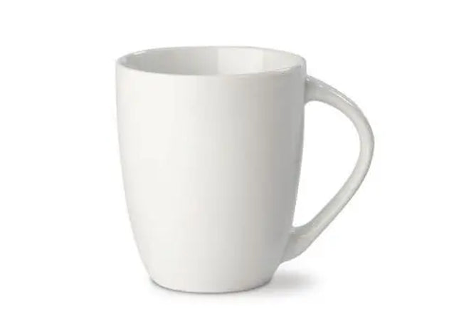 Tasse Cyprus 300 ml - Weiß, Hochwertiger Keramikbecher, Spülmaschinenfest, Stilvolles Trinkgefäß TK Gruppe® Grosshandel 