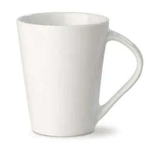 Tasse Nice 250 ml - Weiß, Hochwertiger Keramikbecher, Spülmaschinenfest, Elegantes Trinkgefäß TK Gruppe® Grosshandel 